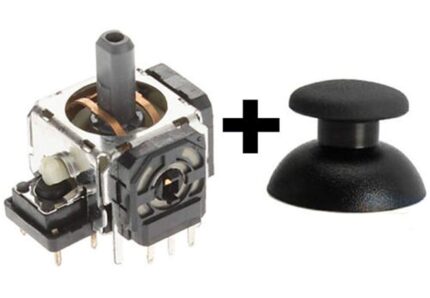 New Replacement 3 Pin 3D Analog Stick With Cap For PS3 Original Controller PS3 Joystick - 1 Set