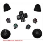 Black Full Sets Replacement Parts Buttons R2 L2 with Analog Cap For PlayStation 4 PS4 Controller [video game]