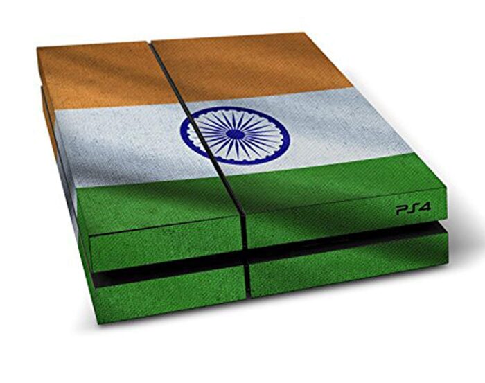 New World Indian National Flag skin sticker for ps4 playstation 4 console with 2 controller sticker