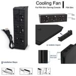 New World Dobe Intelligent Cooling Fan Heat Exhauster Temperature Control for PS4 Slim