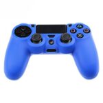 Silicone Protective Skin Case Cover for Sony PlayStation 4 PS4 Controller - Blue with 2 Thumb Grips free [video game]