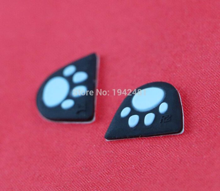 New World Cat Paw Silicone Trigger ButtonsGrips Sticker For L2 R2 Button Cover with Adhensive for PS4 Playstation 4 Controller 2 PC