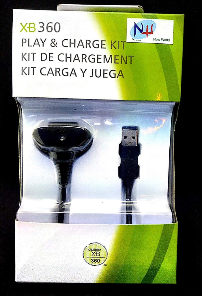 New World Play and Charging Connecting Cable for Xbox 360 Wireless Controller