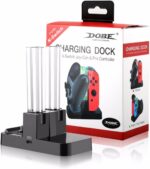 New World Quick Charging Station Dock Charger for Nintendo Switch Joy Con and Pro Controller and Console (Black) [video game]