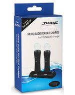 New World New World Dobe Ultra Compact 2 Port Charging Dock Station for PS VR PS Move Motion Controllers, Slide Features