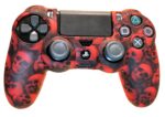 New World Skull Design PS4 Controller High Quality Protective Silicone Cover Case Sleeve Anti Slip Cover Red