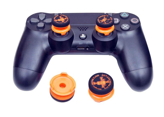 New World Orange Analog Extenders Thumb Grips for Playstation 4 for PS4 Controller Joystick and Xbox360 Controller 2pcs [video game]