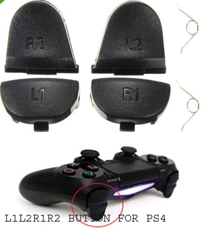 New World L1 L2 + R1 R2 Trigger Buttons Springs Replacement Parts for PS4 Controller JDS/JDM 001and 011 model v1