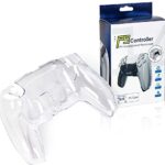New World PS5 Controller Crystal Case Controller Shell, Controller Cover Protective Case for PS5 Dualsense Controller