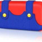 New World Storage Bag Carry Case Bag for Switch OLED Console , Travel Carry Case Bag with Game Storage Compatible for Nintendo Switch and New Switch OLED Console- Mar-io Theme