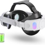 New World VR Head Strap with 6000mAh Battery Pack for Meta Quest 3/Quest 3S VR Headset,with Digital Display, LED Indicator