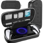 PS5 Portal Compatible PS5 Portable Case, PS5 Portal Storage Bag, PS5 Remote Player Pouch, Accessories, Large Capacity, Full Protection, Shockproof, Convenient to Carry, Black