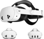 Saqico Comfort Head Strap Compatible with Meta Quest 3S and Quest 3,Adjustable Elite Strap Reduce Pressure & Balanced Weight Distribution for Oculus Quest 3/3S VR Headset Accessories- Only Headstrap