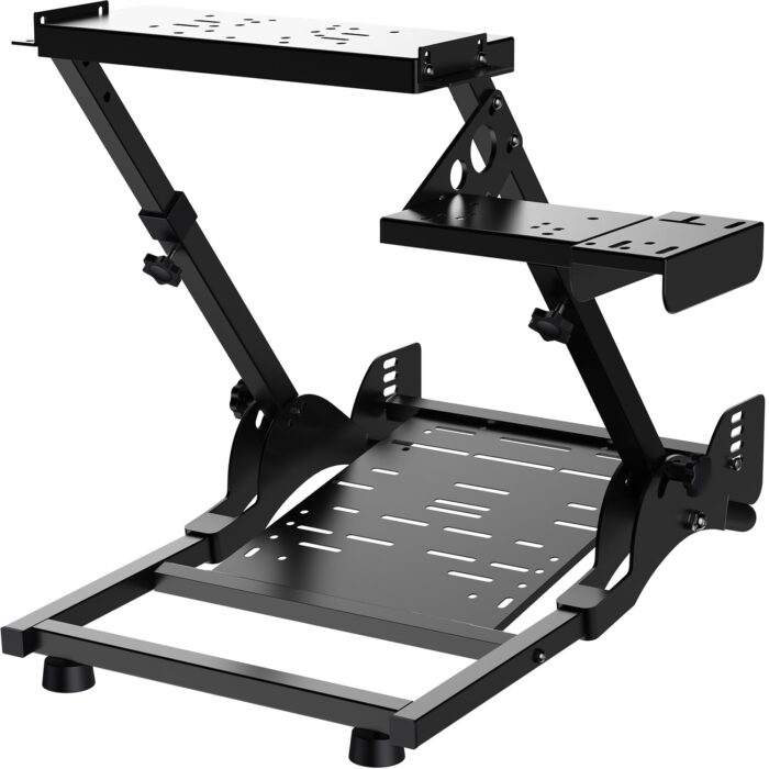PXN  A10 Racing wheel stand Steering Wheel Stand Compatiable with Logitech G29 G25 G27 G923 V9 V10 V12 MOZA R21 R16 with Shifter Mount Folding Stand Adjustable Racing Wheel Stand,(Racing Wheel NOT Included) - Image 4