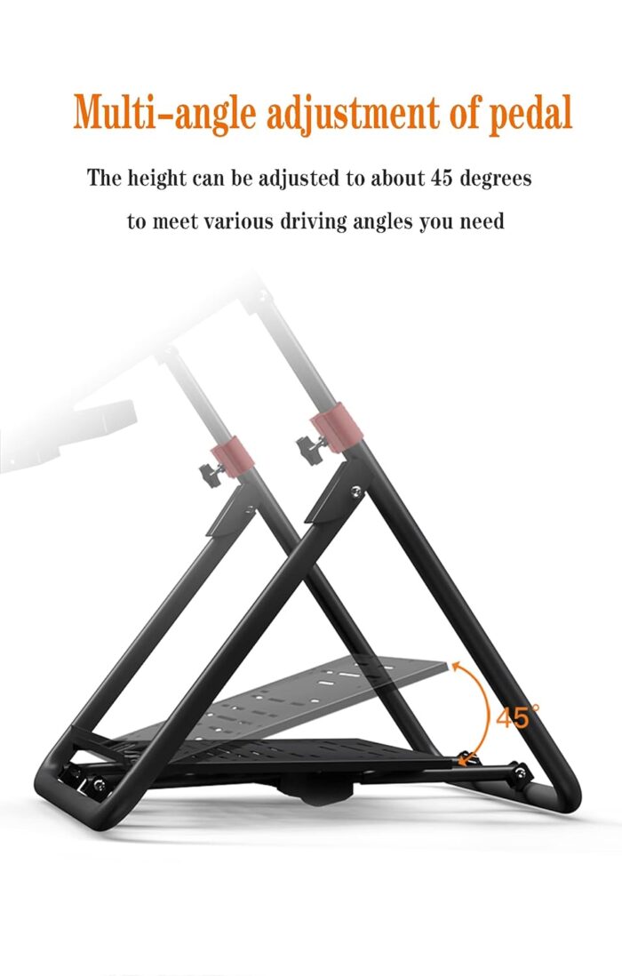 PXN A9 Racing Steering Wheel Stand for Logitech G920 G29 G25 G27 G923 GT500 T300RS/T300GT/ T500RS/TGT/TS with Shifter Mount Folding Bracket Tilt-Adjustable Racing Stand (Racing Wheel NOT Included) - Image 8