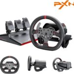 PXN V10 Pro Direct Drive Racing Steering Wheel and Pedals Compatible with PC, PS4, Xbox with 6 Month  Warranty