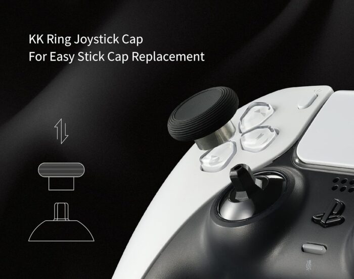 GuliKit TMR Magnetic Joystick Replacement Kit for PS5 DualSense/DualSense Edge Controller,Anti-Drift Electromagnetic Stick Repair Module with Thumbstick Caps, Soldering Required - Image 2