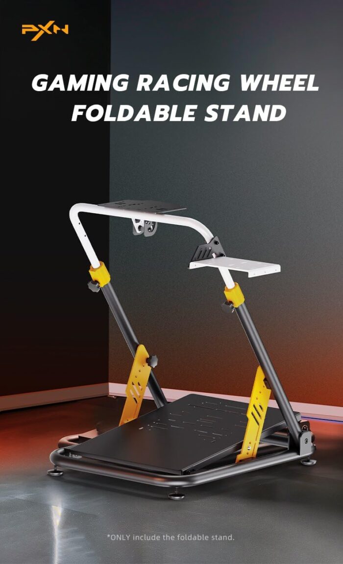 PXN A11 Foldable Racing Wheel Stand | Adjustable Height & Pedal Angle | Compatible with a wide range of racing wheel PXN (VD4, VD6, VD10, V12, V10, V10 Pro, V10 Ultra) Logitech G29/G923, Thrustmaster, Fanatec, MOZA | Heavy Duty Steel Frame, 6 month warranty - Image 5