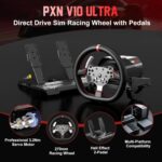 PXN V10 Ultra Direct Drive Racing Wheel, 3.2Nm Force Feedback, Hall Effect Metal Pedals With Shipping   6 month warranty - Image 4