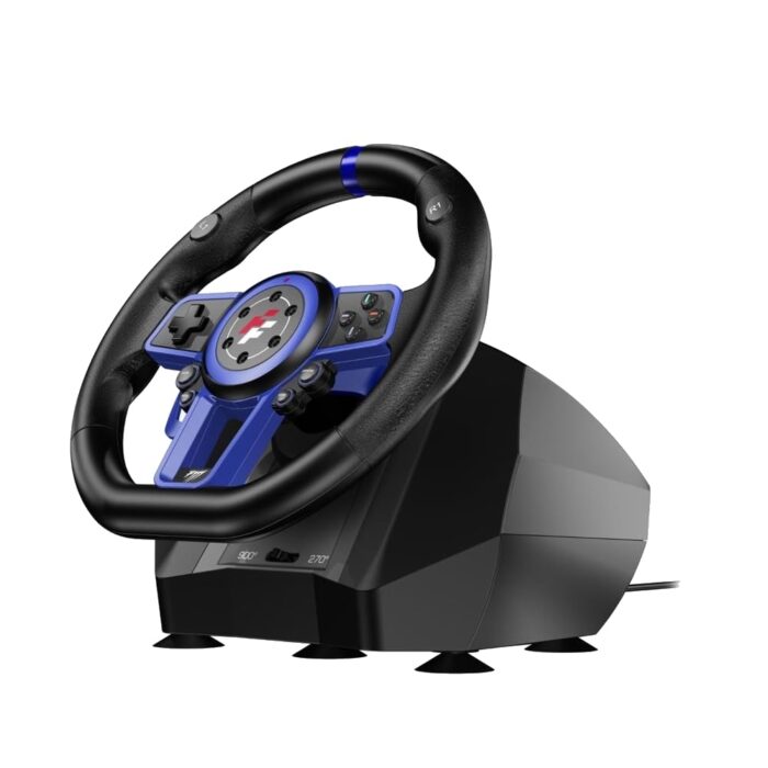 Flashfire SUZUKA F111 Adjustable Racing Wheel Steering Wheel Premium For PS5 Version|Compatible with PS3,PS4,PS5,Nintendo Switch|270-900 Degrees Rotation with 3 Pedal Board and H-Shifter (F111) - Image 5