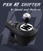 PXN A7 Gear Shifter for Gaming Steering Wheel - H Shifter with 6-Speed, 3 Cables(USB, RJ11,DIN), Push Down Reverse Gear, P-Brake and High&Low Speed Buttons - Universal on PC With warranty - Image 3