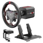 PXN VD6 Bundle: Racing Wheel and Pedals, 6 Nm Direct Drive Force Feedback | Servo Motor, W AS Steering Wheel, Hall Effect 2-Pedal Set, and Clamp – Professional Sim Racing Setup for Windows PC (7–11)- 6 month warranty