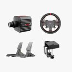 PXN VD4 Bundle Gaming sim racing wheel Direct Drive Servo Motor Base 4NM Force Feedback 11" Racing Wheel & Hall 2-Pedal PC Steering Wheel set for PC Windows 7/8/10/11 6 month warranty
