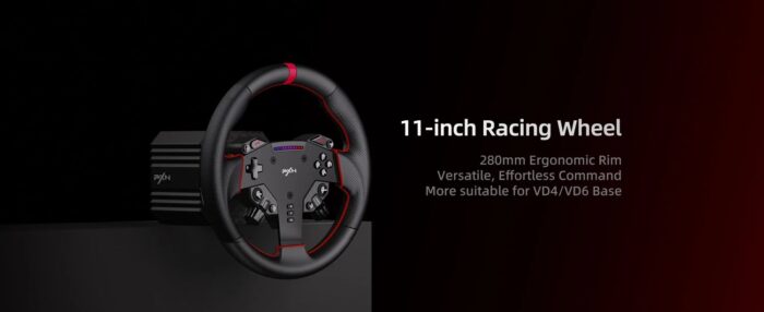 PXN VD4 Bundle Gaming sim racing wheel Direct Drive Servo Motor Base 4NM Force Feedback 11" Racing Wheel & Hall 2-Pedal PC Steering Wheel set for PC Windows 7/8/10/11 6 month warranty - Image 9