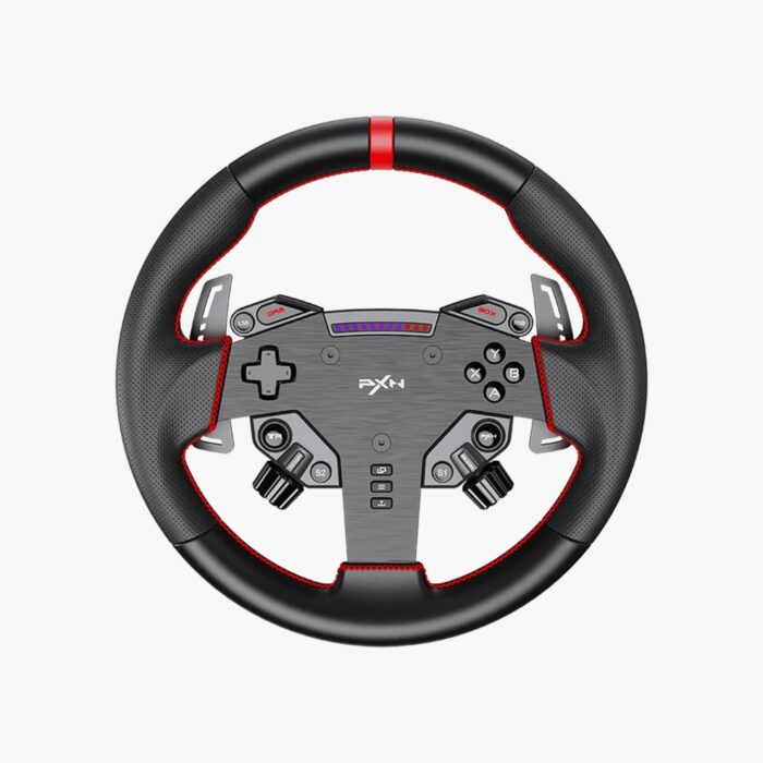 PXN VD6 Bundle: Racing Wheel and Pedals, 6 Nm Direct Drive Force Feedback | Servo Motor, W AS Steering Wheel, Hall Effect 2-Pedal Set, and Clamp – Professional Sim Racing Setup for Windows PC (7–11)- 6 month warranty - Image 4